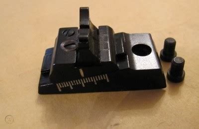 ) SAFETY WARNING -- Winchester parts are made exclusively for Winchester guns and are not recommended for use in other guns even though models may be similar. . Winchester model 70 rear sight parts